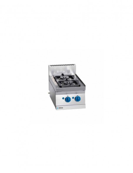 Cocina de gas 2 fuegos Edenox SCG-40 E modular 40 x 65 cm