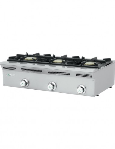 Cocina de gas serie eco 3 fuegos ELE-93G Mainho