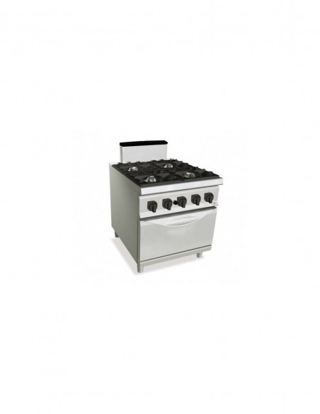 Cocina BERTOS de gas de 4 fuegos+horno G9F4+FG