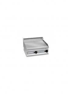 Plancha fry-top BERTOS 800 acero rectificado a gas - placa lisa