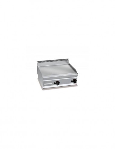 Plancha fry-top BERTOS 800 acero rectificado a gas - placa lisa