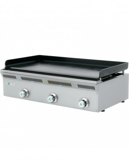 Plancha de gas acero negro 880x430 ELP-93G Mainho