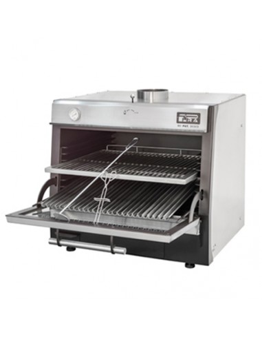 Horno de brasa puerta de cristal Pira 90 LUX INOX