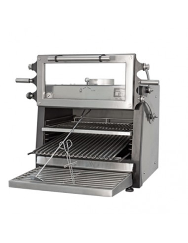 Horno de brasa puerta elevable Pira 70 XL LUX INOX ED