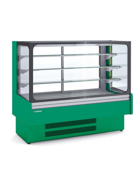 Vitrina expositora modular serie STAR SNACK, cristal PLANO VSS-6-16