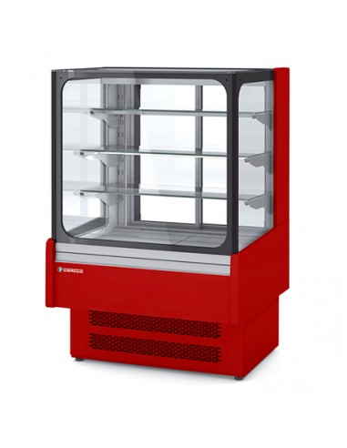 Vitrina expositora modular serie STAR SNACK, cristal PLANO VSSB-6-6