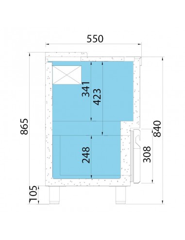 Botellero Infrico Mod. EBC 1500 II, con cajones