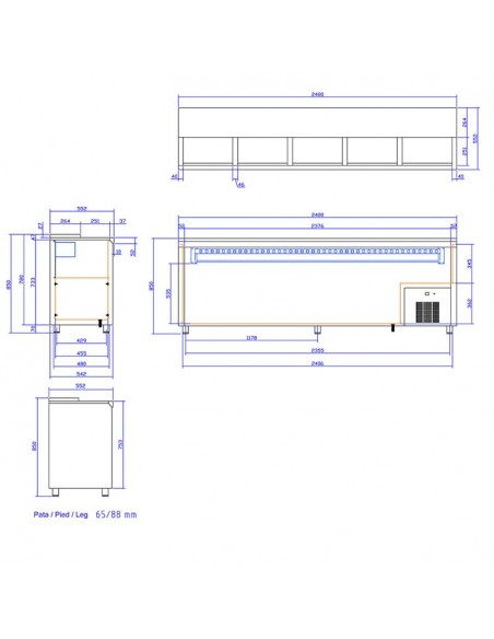 Botellero Edenox Mod. EB-250-I