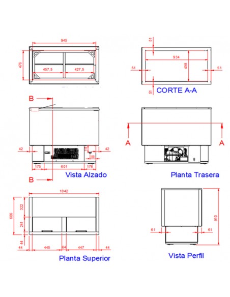 Botellero Edenox Mod. BSZ-100, TEMPERATURA SUBZERO
