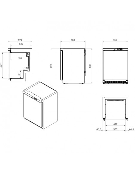 Armario de Refrigeración Edenox Mod. APS-251
