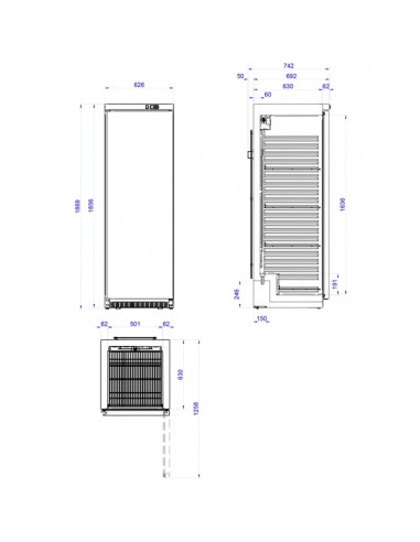 Armario de Refrigeración Edenox Mod. APS-451-C,...