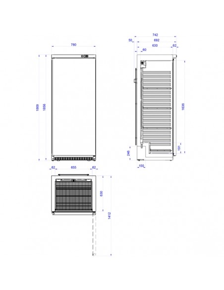 Armario de Refrigeración Edenox Mod. APS-651