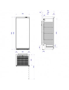 Armario de Refrigeración Edenox Mod. APS-651-I-C, puerta... 2