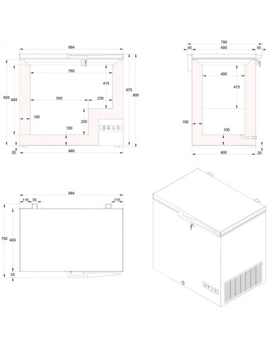 Arcón Congelador Edenox Mod. NLF-190, con...