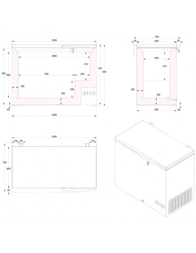 Arcón Congelador Edenox Mod. NLF-275, con...