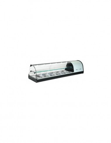 Vitrina refrigerada sobremostrador 4 GN Dos Pisos V24 Sayl