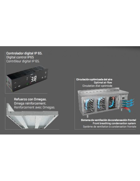 Mesa refrigerada Infrico Mod. BMPP 2000 II