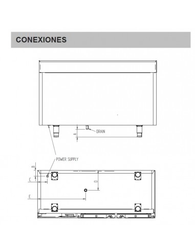 Mesa refrigerada Infrico Mod. BMPP 2500 II