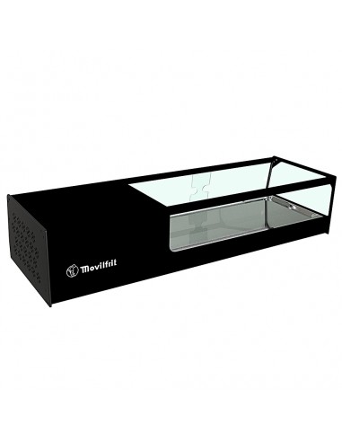 Vitrina de tapas refrigerada Movilfrit mod. CUB 4 cuba plana, negro