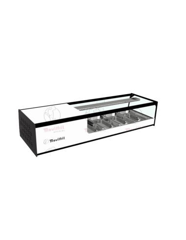 Vitrina para sushi refrigerada Movilfrit mod. CUB 4 SUSHI, blanco