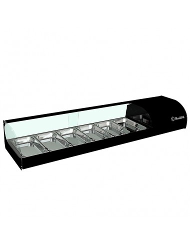 Vitrina de tapas refrigerada Movilfrit mod. IRON 6, negro