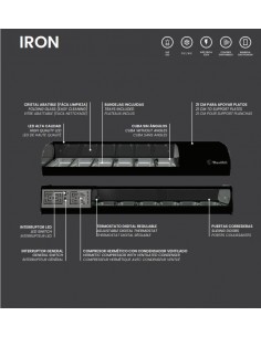 Vitrina de tapas refrigerada Movilfrit mod. IRON 6, negro 2