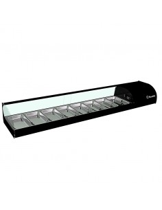 Vitrina de tapas refrigerada Movilfrit mod. IRON 8, negro