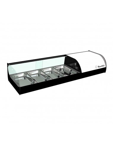 Vitrina de tapas refrigerada Movilfrit mod. IRON 4, blanco