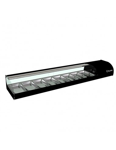 Vitrina para sushi refrigerada Movilfrit mod. IRON 8 SUSHI, negro