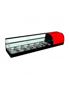 Vitrina de tapas refrigerada Movilfrit mod. IRON 6 2P, 2...