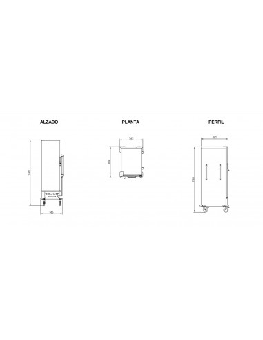 Carro caliente Eratos Mod. CC-22 GN1/1, alto