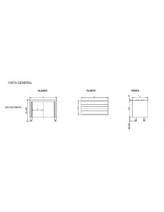 Mueble con puertas correderas Eratos Mod. MNC70-160, sin... 2
