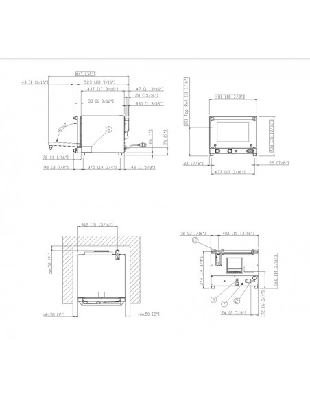 Horno Unox mod. ROBERTA XF003, electrico