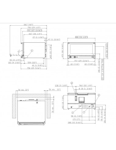 Horno Unox mod. DOMENICA XF033, electrico 3...
