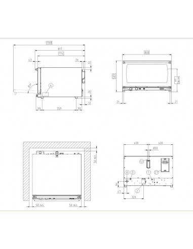 Horno Unox mod. ROSELLA XFT193, electrico