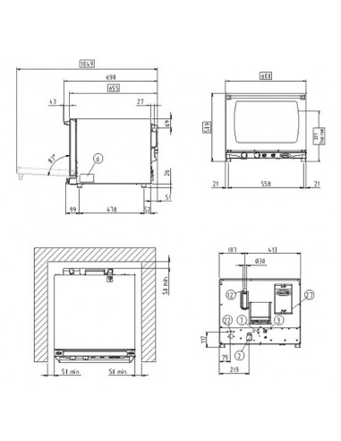 Horno Unox mod. ARIANNA XFT133, electrico