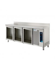 Mesa refrigerada Edenox Mod. MPS-200 HC PC, puerta cristal