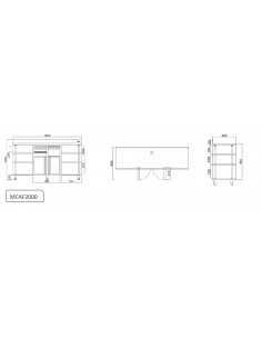 Mueble cafetero Infrico Mod. MCAF 2000 2