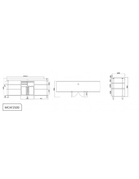Mueble cafetero Infrico Mod. MCAF 2500