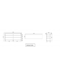 Mueble estateria Infrico Mod. ME 60/2500 2