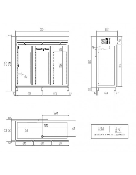 Armario de refrigeracion Coreco Mod. AGR-2003