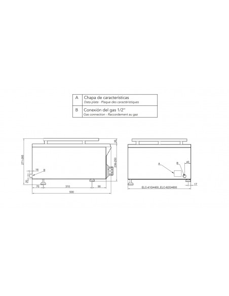 Crepera Mainho Mod. ELC-82G, a gas