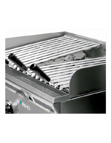 Barbacoa Mainho Mod. ELBI-62GN, rejilla de acero inoxidable a gas