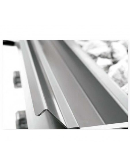 Barbacoa piedra volcanica Mainho Mod. PBI-30, rejilla de acero inoxidable a gas