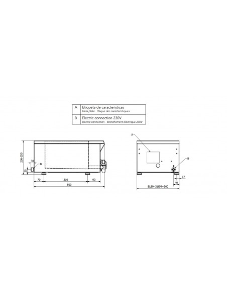Baño maria Mainho Mod. ELBM-31EM, electrico