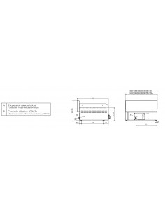 Fry-top de acero rectificado Mainho Mod.PLR-90ET, placa... 2