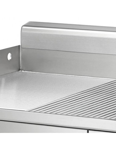 Fry-top de acero rectificado Mainho...