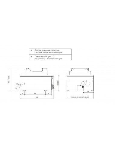 Cocina wok Mainho Mod. ELW-41G, a gas