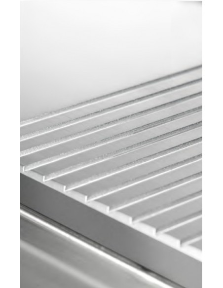 Fry-top de Cromo duro Mainho Mod. PCR-120ET, placa lisa/ranurada electrica