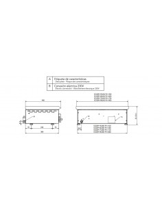 Plancha de Acero pavonado Mainho Mod. ECOEM-75PV UNI,... 2